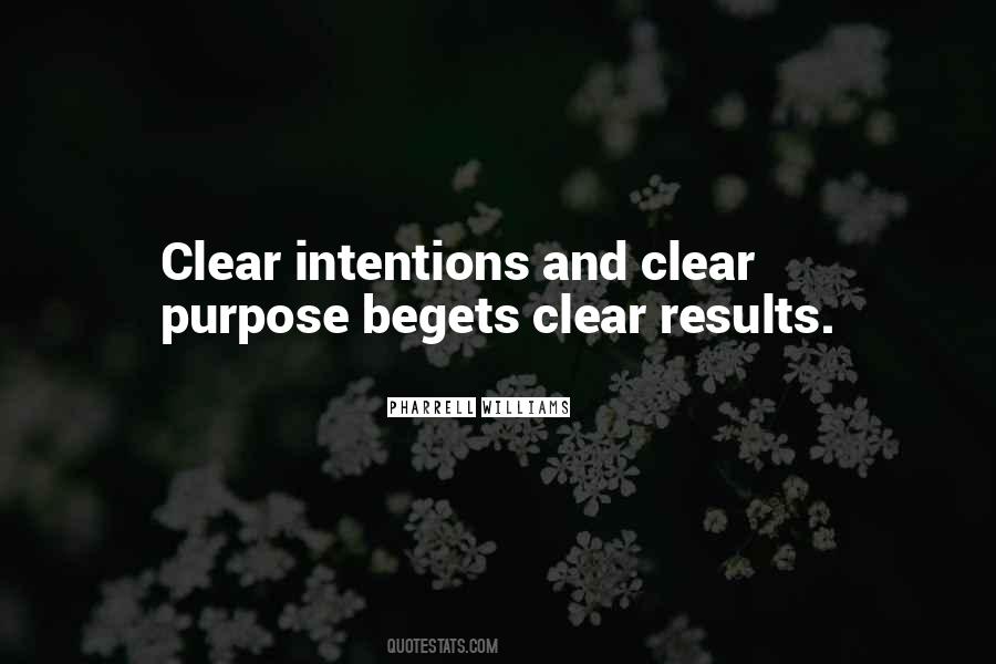 Quotes About Clear Intentions #470201