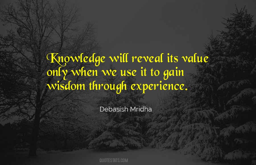Wisdom Through Experience Quotes #744897