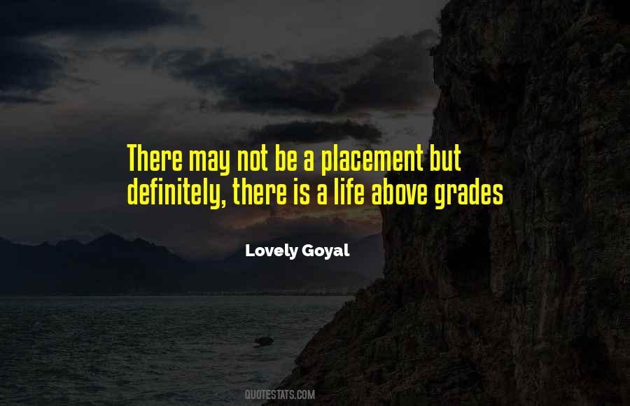 Quotes About Placement #34830