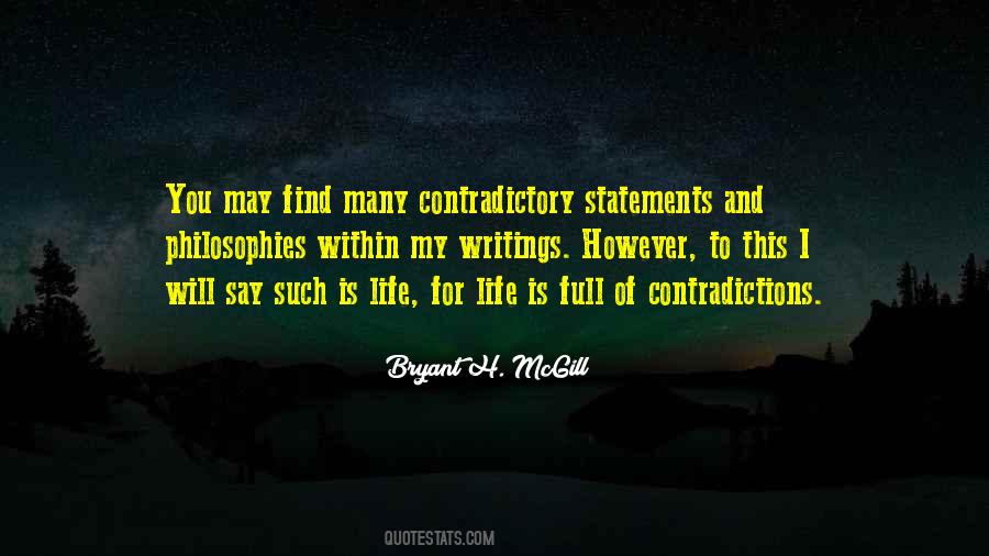 Quotes About Contradictions #1160815