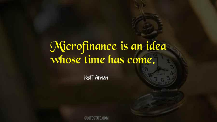 Quotes About Microfinance #268697