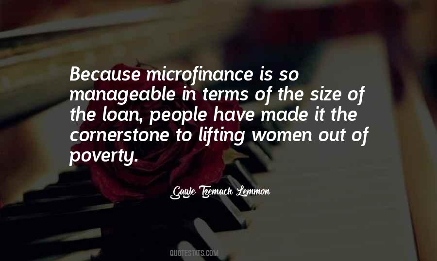 Quotes About Microfinance #669786
