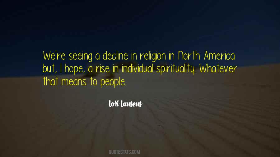Decline Of Religion Quotes #1547259