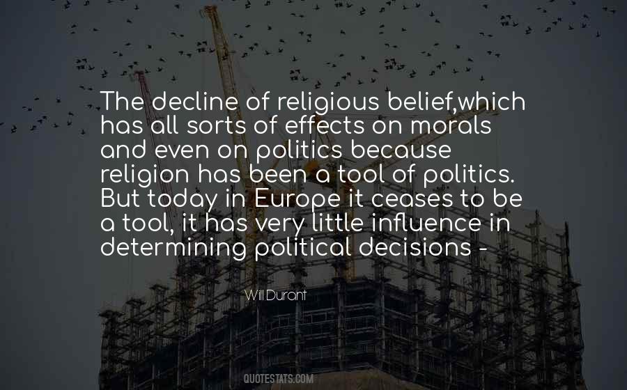 Decline Of Religion Quotes #1823642