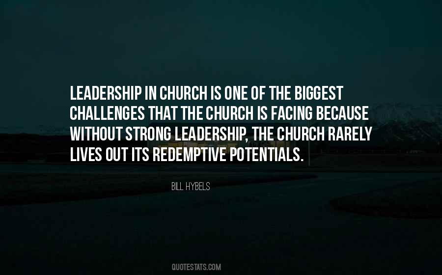 Quotes About Church Leadership #134326