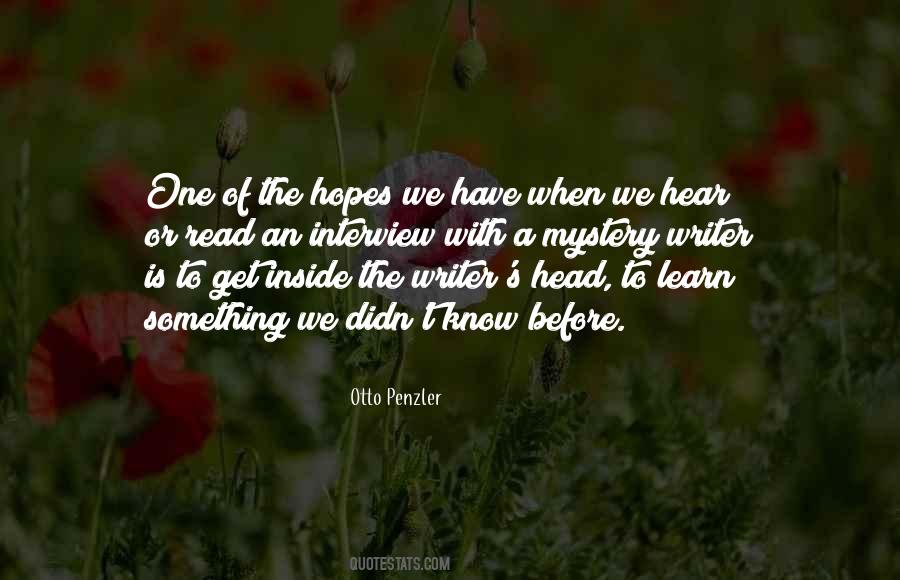 Know Before Quotes #1101020