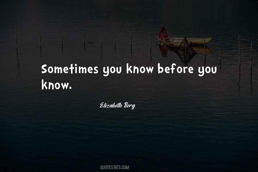 Know Before Quotes #134810