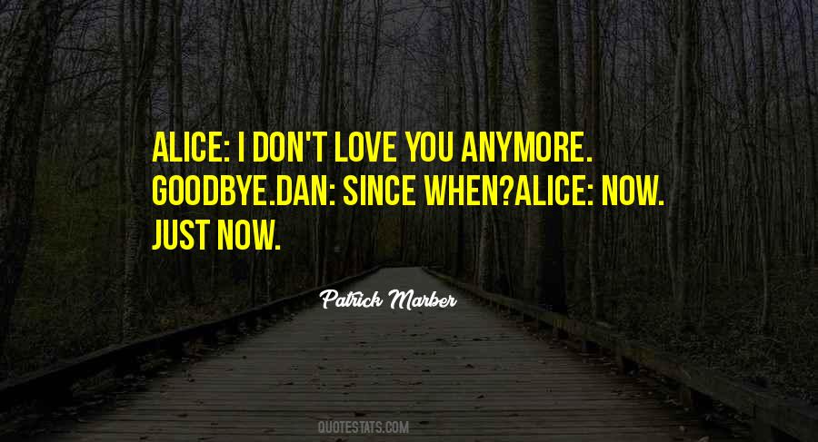 Quotes About I Don't Love You Anymore #98592