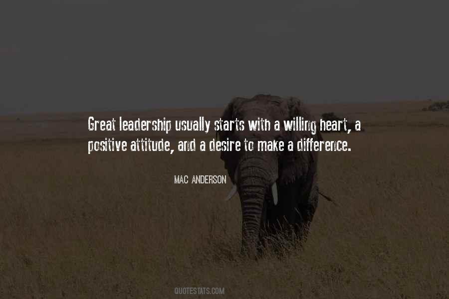 Quotes About Positive Leadership #1473225
