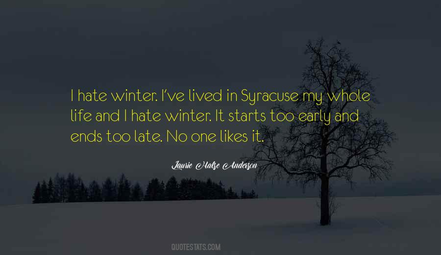 Quotes About Early Winter #1250554