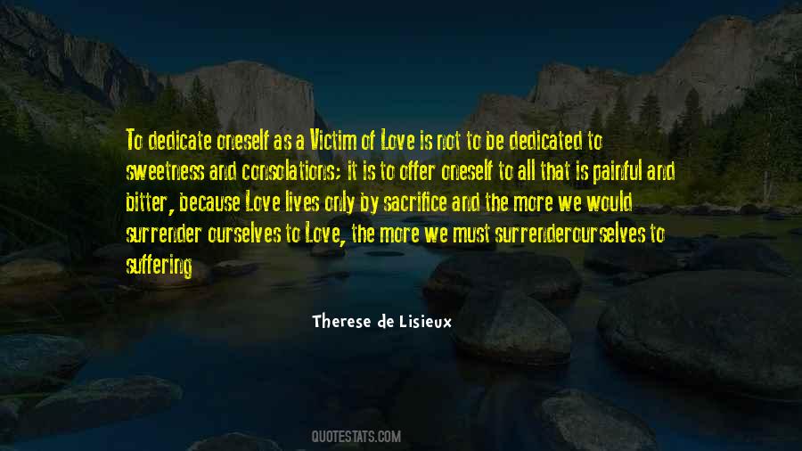 Love Sacrifice Quotes #315612