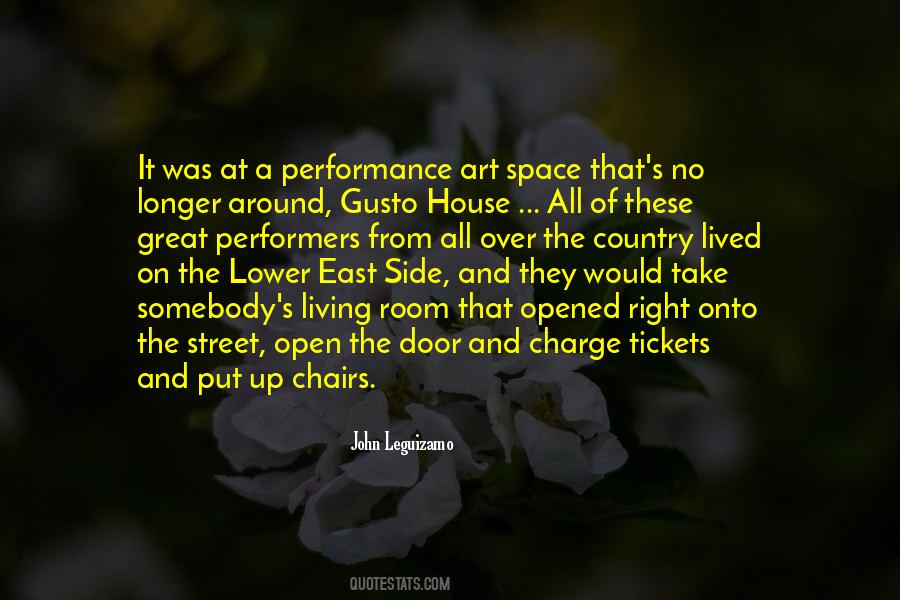 Quotes About Performance Art #1215796