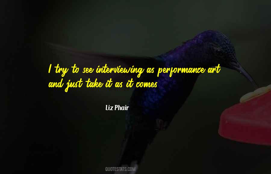 Quotes About Performance Art #23222