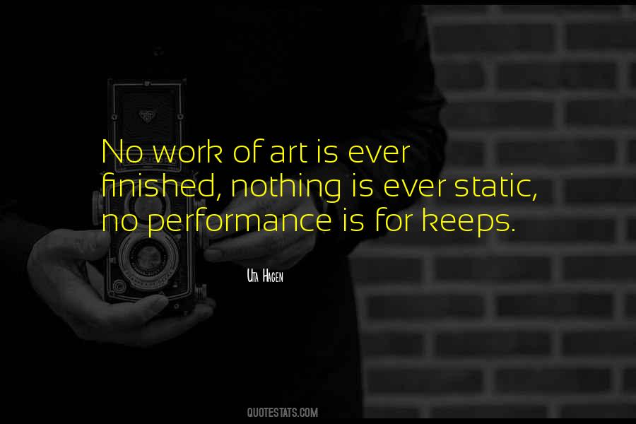 Quotes About Performance Art #343018