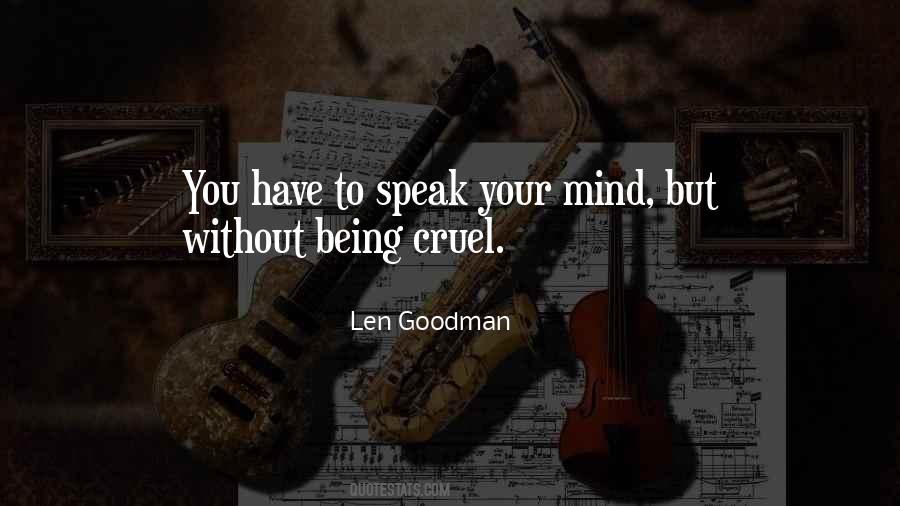 Quotes About Speak Your Mind #1035598