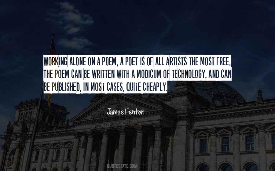 Quotes About Working Alone #812532