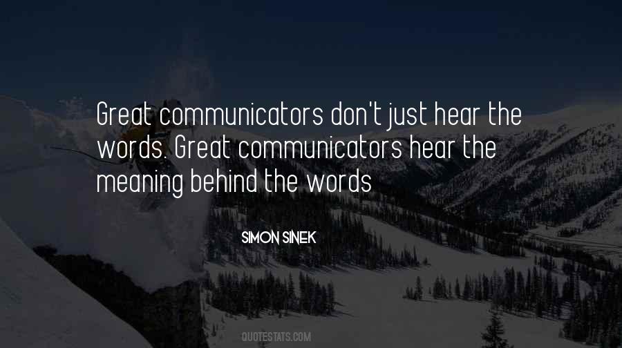 Quotes About Great Communicators #1714772