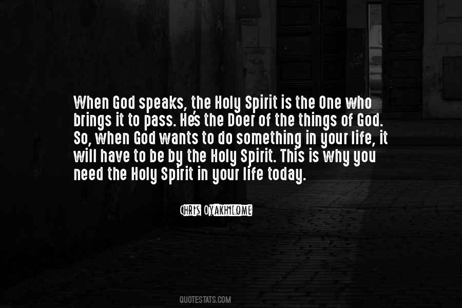 Holy Spirit Of God Quotes #398276