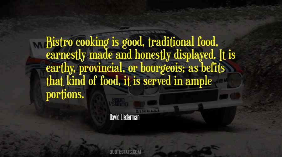 Traditional Cooking Quotes #790360