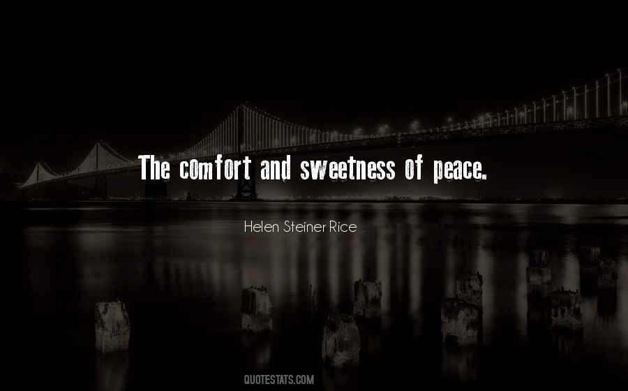 Quotes About Comfort And Peace #1605645