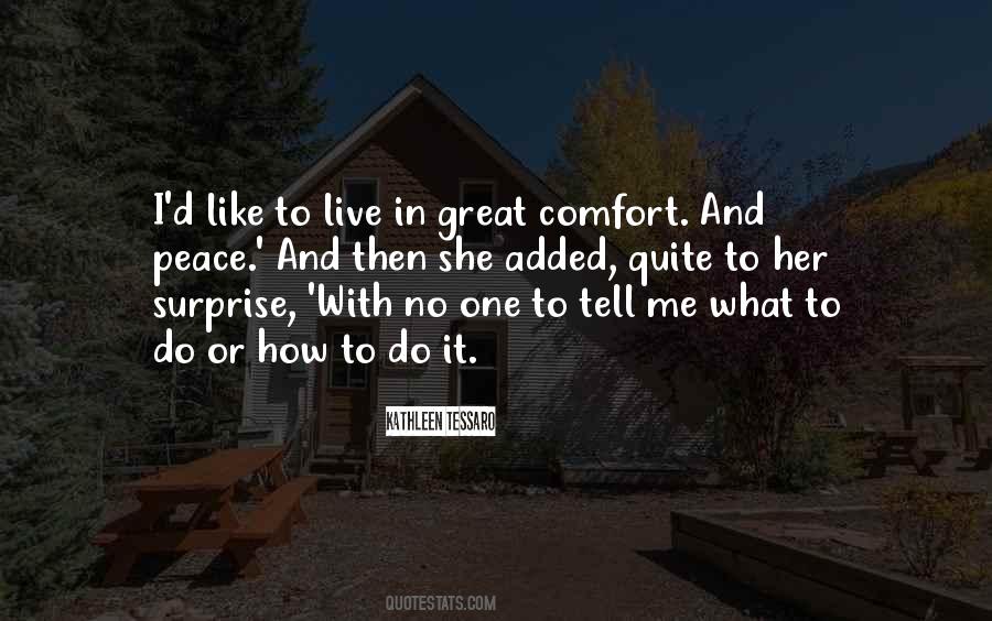 Quotes About Comfort And Peace #436491