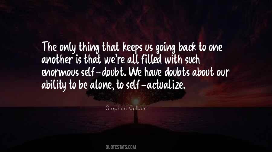 Quotes About Self Doubts #704103