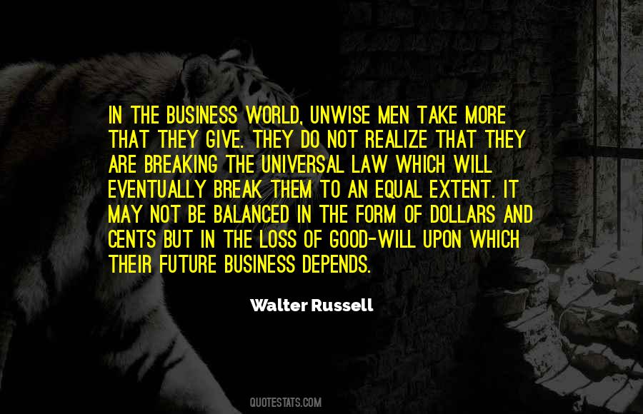 Quotes About The Business World #1815498