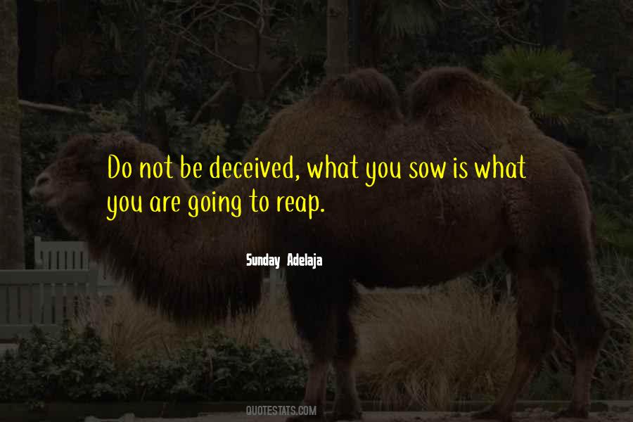 Quotes About Sowing And Reaping #1442641