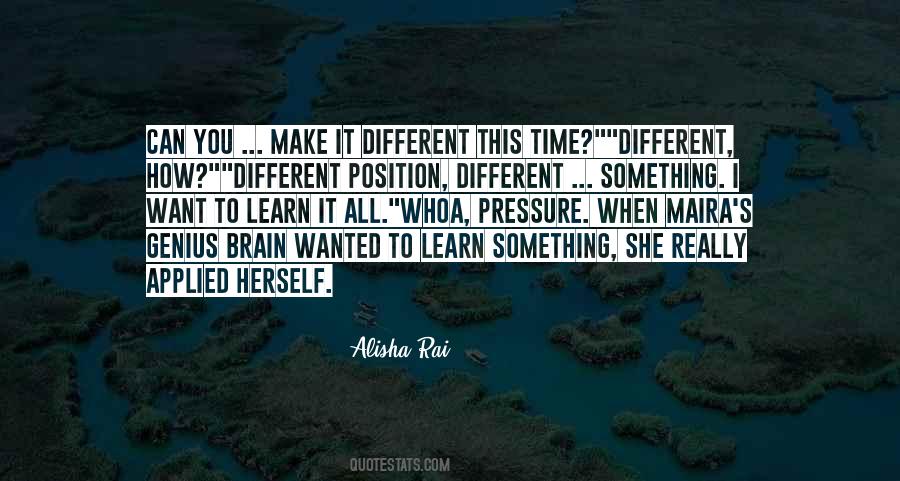 Make It Different Quotes #269995