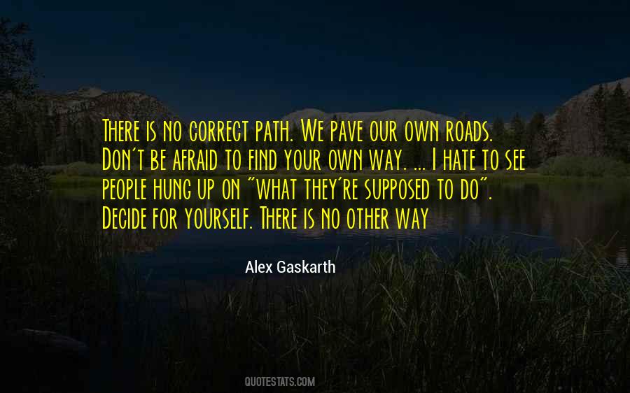 Quotes About Path Way #34933
