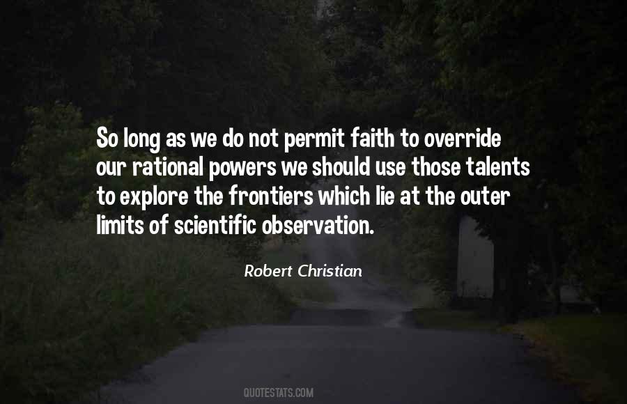 Quotes About Frontiers #657807
