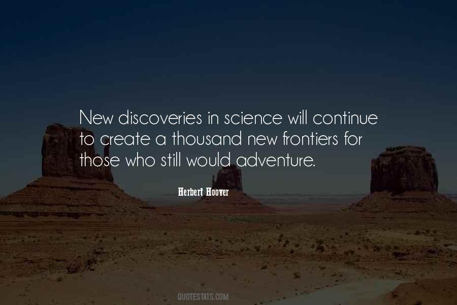 Quotes About Frontiers #688383