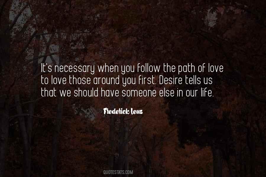 Quotes About Path Of Love #1822238