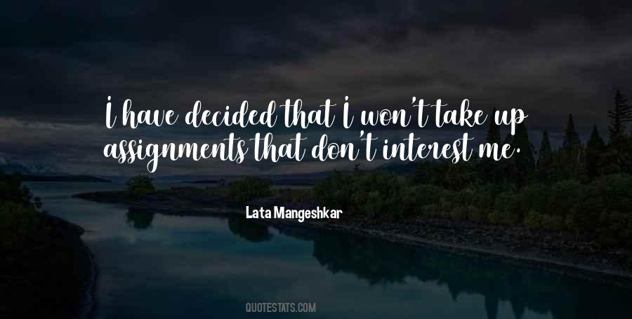 Quotes About Doing Assignments #791461