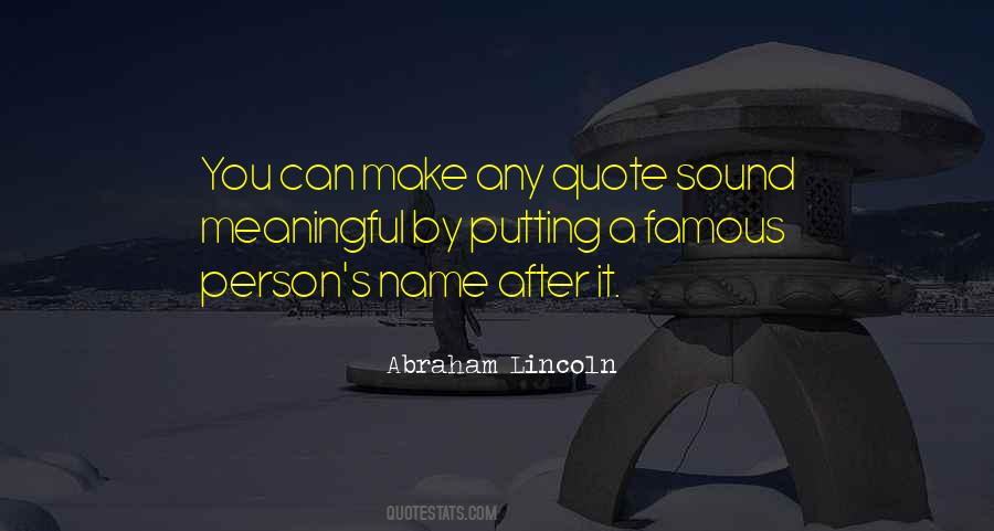 Quotes About A Person's Name #308514