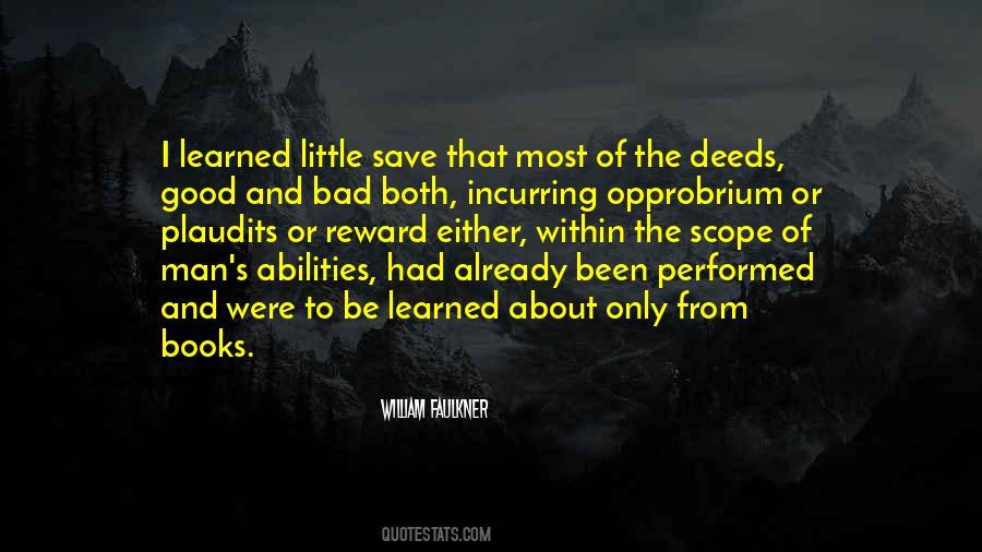 Quotes About Bad Deeds #355183