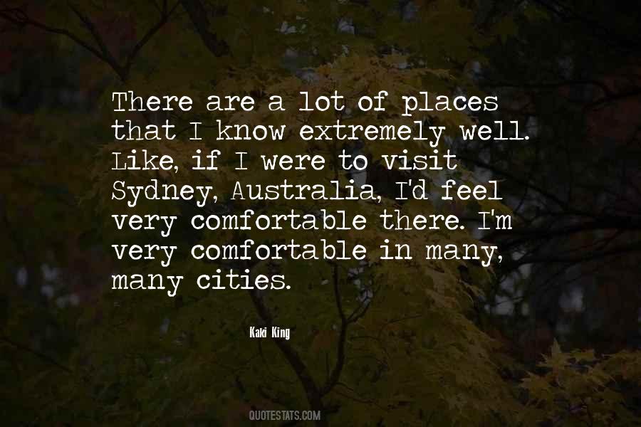 Quotes About Comfortable Places #126303