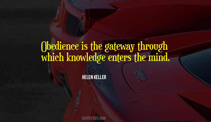 Obedience Is Quotes #520580