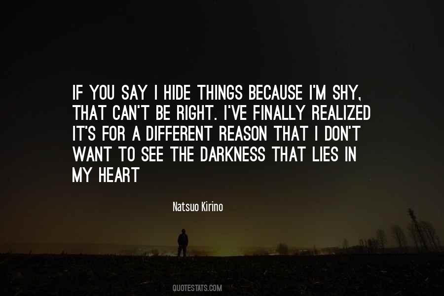 Quotes About The Darkness #1608363