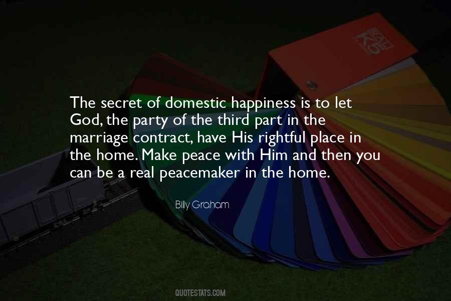 Happiness Of Marriage Quotes #1265883