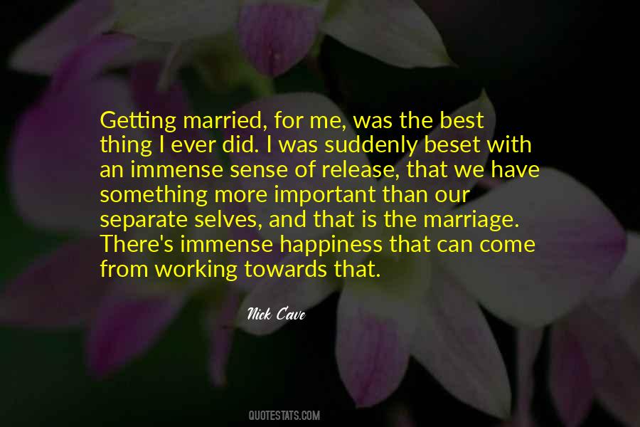 Happiness Of Marriage Quotes #407834