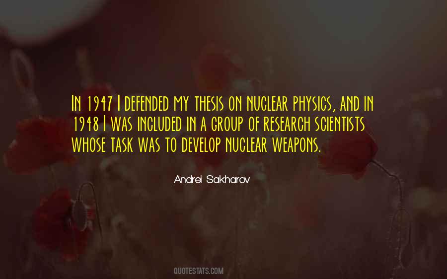 Quotes About Nuclear Physics #1543690