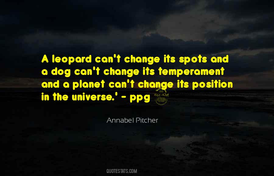 Quotes About Leopard's Spots #397274