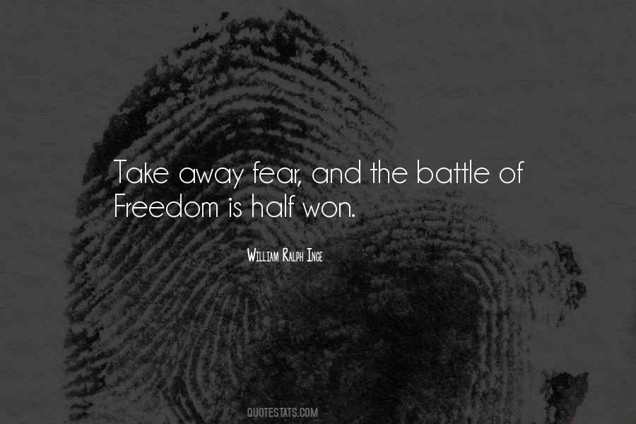 Fear Of Freedom Quotes #232232