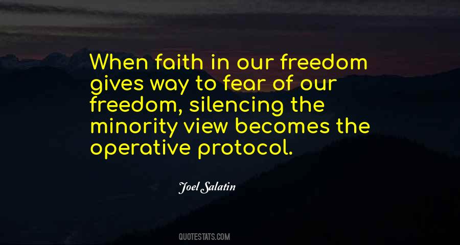 Fear Of Freedom Quotes #641255