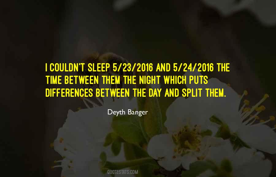 Quotes About Couldn't Sleep #253192