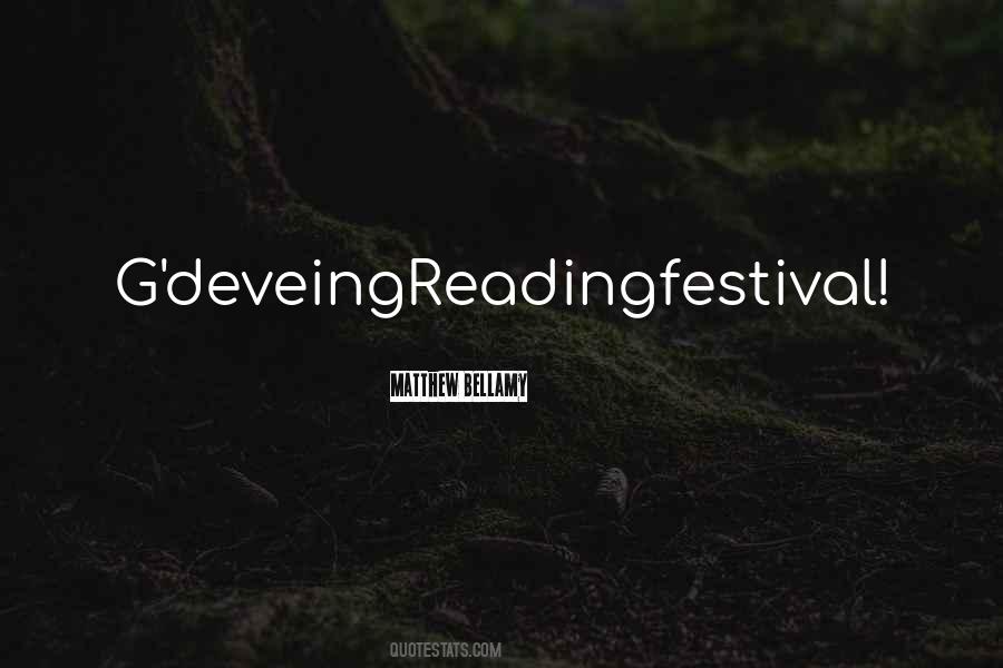 Reading Festival Quotes #1618334