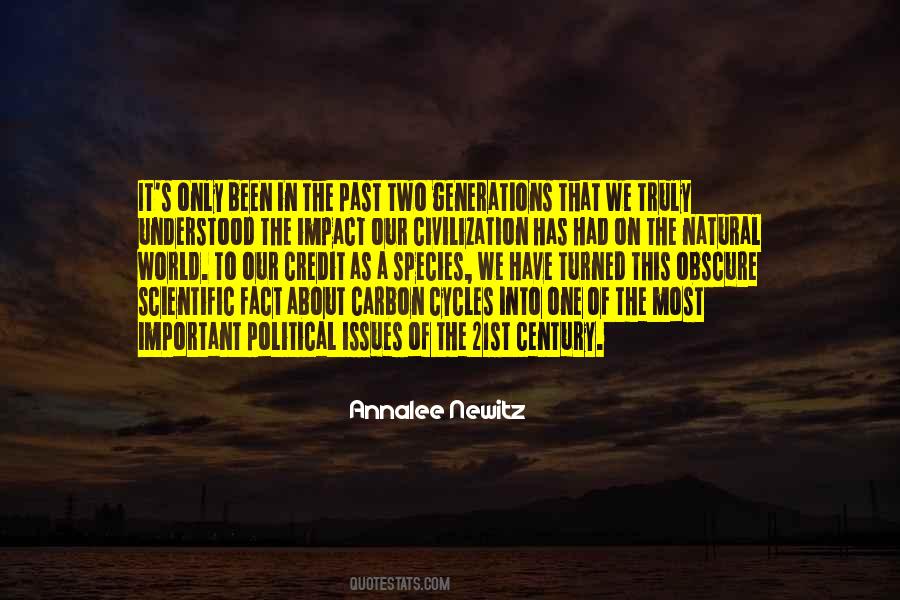 Quotes About Past Generations #116303