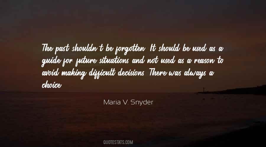 Quotes About Past Decisions #1691242