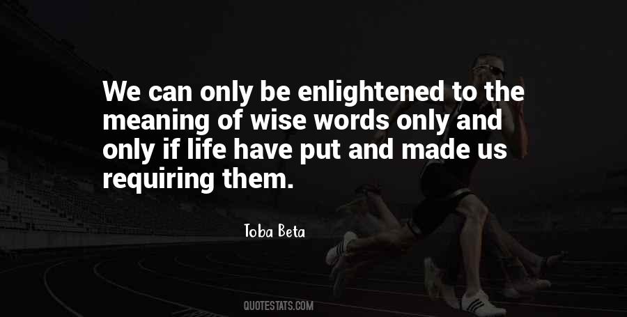 Enlightened Ones Quotes #19504